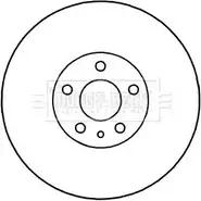 Тормозной диск BORG & BECK BBD5340 NLQNC4Q GV 1ES Fiat Panda