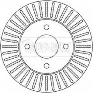 Тормозной диск BORG & BECK BBD5349 8 TY1GG 3145853 H5O98