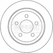 Тормозной диск BORG & BECK 91A82G 3145855 P HPGN BBD5351