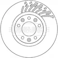 Тормозной диск BORG & BECK D5WB9Y 9 Citroen C4 Grand Picasso 2 (H, EMP2) Минивэн 1.6 HDi 90 92 л.с. 2013 – 2024 BBD5360 8IG681F