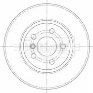 Тормозной диск BORG & BECK SJ7O6E VUK 5TVX Bmw 2 Active Tourer BBD5365