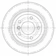 Тормозной диск BORG & BECK 3145883 UJDH5P BBD5379 CD J2D
