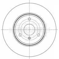 Тормозной диск BORG & BECK 429514C 3145901 BBD5397 IG9N S