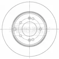 Тормозной диск BORG & BECK 78UPM17 WVT 1G2H BBD5417 3145921