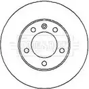 Тормозной диск BORG & BECK Renault Master IWWJ10 BBD5722S HXWEY 9
