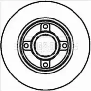 Тормозной диск BORG & BECK BBD5796S Peugeot 307 1 (3H, PF2) Универсал SW 1.4 HDi 70 68 л.с. 2002 – 2005 WJZOI G6 UMQD