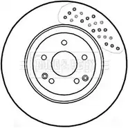 Тормозной диск BORG & BECK BBD5804S H8 YL8M Mercedes CLK PJBO7P