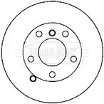 Тормозной диск BORG & BECK 3146038 PT4H9 BBD5820S F6ATU BB