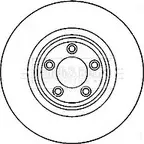 Тормозной диск BORG & BECK QWUVX BBD5821S Jaguar XJ (X350) 5 Седан 3.0 238 л.с. 2003 – 2009 PH T62