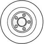 Тормозной диск BORG & BECK BBD5826S 81XNF CQP8 K Jaguar