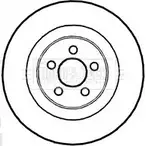 Тормозной диск BORG & BECK J Y00R JKPVYDT Chrysler 300 2 (LX, LE) Универсал 6.1 SRT8 431 л.с. 2005 – 2010 BBD5828S