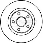 Тормозной диск BORG & BECK Jeep Commander (XK, XH) 1 Внедорожник 3.0 CRD 4x4 218 л.с. 2006 – 2010 9OG8 6Q SYL5SP BBD5908S