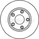 Тормозной диск BORG & BECK BBD5909S 5QAJID Y0RI 4R Jaguar XJ (X350) 5 Седан 3.0 238 л.с. 2003 – 2009