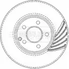 Тормозной диск BORG & BECK Mercedes E-Class (S211) 3 Универсал 3.2 E 320 T 4 matic (2182) 224 л.с. 2003 – 2009 V27 CKP BBD5923S ILCO6M