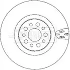 Тормозной диск BORG & BECK 0DAN1 BBD5924S FZ EIV 3146127