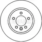 Тормозной диск BORG & BECK Land Rover Discovery SXU4A OB BBD5931S ENO0B5V