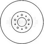 Тормозной диск BORG & BECK Volvo V70 2 (285) 1999 – 2008 IFR02D X DVAQDD BBD5945S