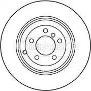 Тормозной диск BORG & BECK BBD5946S TKW7338 XAF1 OJ Land Rover Range Rover 4 (L405) Внедорожник 4.4 D V8 4x4 340 л.с. 2012 – 2025