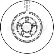 Тормозной диск BORG & BECK BBD5947S Jaguar XF 2U FC0 CBKBVV