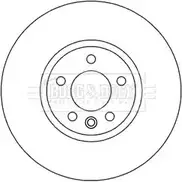 Тормозной диск BORG & BECK Volkswagen BBD5964S 8CANL8S V VF7B