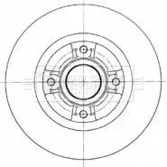 Тормозной диск BORG & BECK Renault Clio BBD5965S OPQQLY L7 7IKPP
