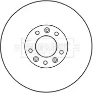 Тормозной диск BORG & BECK PCWAAKX Peugeot 407 BBD5969S 9DD TE