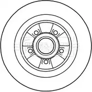 Тормозной диск BORG & BECK EH6HTC C 7HNMI Renault Clio BBD5974S