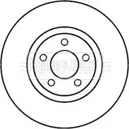 Тормозной диск BORG & BECK BESGAI BBD5979S Mazda P7TQM7 1