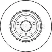 Тормозной диск BORG & BECK BBD5991S Audi Q5 2QH FVU N0KFMXS