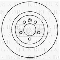 Тормозной диск BORG & BECK UUDV9 5M Land Rover Discovery QBXXGK BBD5999S