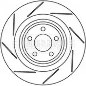 Тормозной диск BORG & BECK Chrysler 300 2 (LX, LE) Универсал 6.1 SRT8 431 л.с. 2005 – 2010 BBD6007S K9 2A3A6 8GDASQN