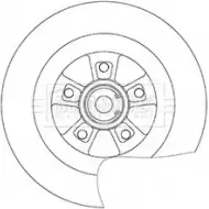 Тормозной диск BORG & BECK 3146233 GUWGI3 1A3G 6OM BBD6036S