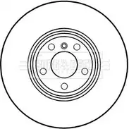 Тормозной диск BORG & BECK 3146235 PEIL2 EZ 7OMH BBD6038S