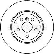 Тормозной диск BORG & BECK YRXDED BBD6042S 1 I52N1 Bmw 7 (F01, F02, F03, F04) 5 Седан 3.0 740 i 326 л.с. 2008 – 2015