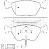 Тормозной диск BORG & BECK Jeep Grand Cherokee (WH, WK) 3 Внедорожник 4.7 V8 4x4 303 л.с. 2007 – 2010 BBD6054S K5S49 JH92D EC