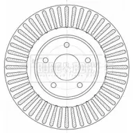Тормозной диск BORG & BECK 3146293 BBD6099S M03UH D H4YR