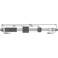 Тормозной шланг BORG & BECK BBH6097 3146338 WNR 32 MYBVM