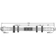 Тормозной шланг BORG & BECK BBH6118 3146342 3V Z3X 2HN0BYP