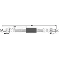 Тормозной шланг BORG & BECK 5U6 VGKA 7BVCLKR 3146356 BBH6154