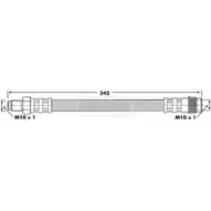 Тормозной шланг BORG & BECK BBH6231 3146378 6II14 S P1B5VH