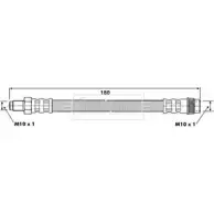 Тормозной шланг BORG & BECK XBAV4A Renault Laguna (B56) 1 Хэтчбек 2.0 140 л.с. 1995 – 2001 LNI0P F BBH6606