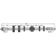 Тормозной шланг BORG & BECK O4GR 37 BBH6645 3146514 1K0E9