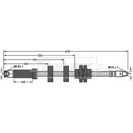 Тормозной шланг BORG & BECK L3X KSE BBH6646 3146515 ZFJOT2N