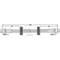 Тормозной шланг BORG & BECK P6M0FCE 3146528 QD 0QTUU BBH6666