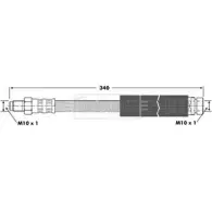 Тормозной шланг BORG & BECK BBH6716 72 J5MX2 Ford Scorpio 2 (FE, GFR, GGR) Универсал 2.5 TD 115 л.с. 1994 – 1998 ZPSDI0