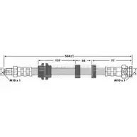 Тормозной шланг BORG & BECK GV2 X1AE 8US9XC 3146576 BBH6731