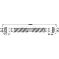 Тормозной шланг BORG & BECK Citroen C5 2 (RC, PF3) Хэтчбек 1.6 HDi (RC8HZB) 109 л.с. 2004 – 2025 BBH6746 0A CLTY PJRHJ