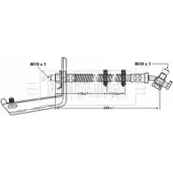 Тормозной шланг BORG & BECK BBH6804 Land Rover Discovery 1, 2 (L318) Внедорожник 4.0 V8 4x4 185 л.с. 1998 – 2004 F26 2A KJO8POB