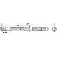 Тормозной шланг BORG & BECK BBH6822 U8X6UXT K XG62 3146655