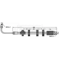 Тормозной шланг BORG & BECK BBH6833 UU3I VC Peugeot 406 LREFGU9